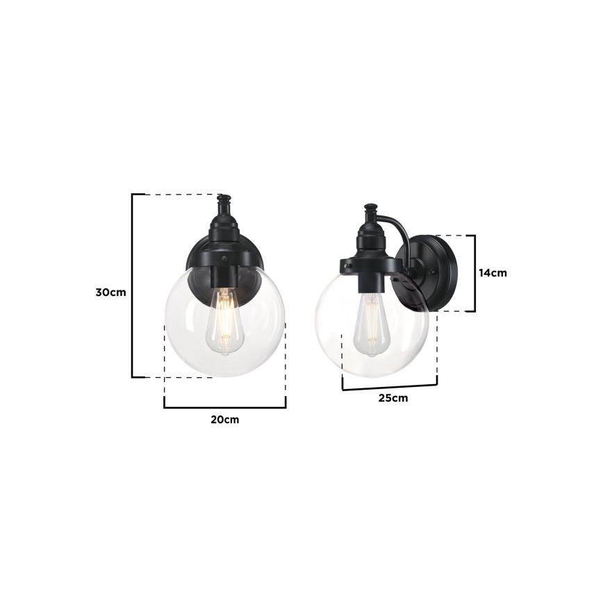Westinghouse 61239 - Екстериорен аплик EDDYSTONE 1xE27/60W/230V IP44