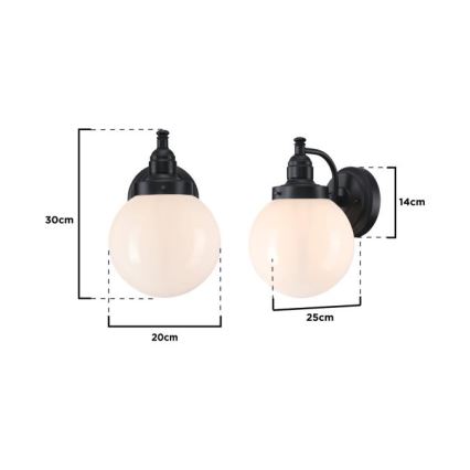 Westinghouse 61240 - Екстериорен аплик EDDYSTONE 1xE27/60W/230V IP44