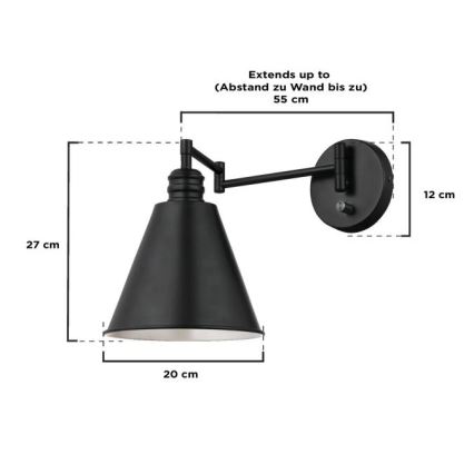Westinghouse 61254 - Аплик TROCADERO 1xE27/60W/230V