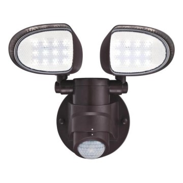 Westinghouse 63643 - LED Екстериорен прожектор със сензор 2xLED/8,75W/230V IP44
