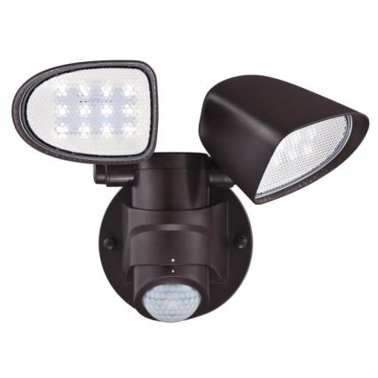Westinghouse 63643 - LED Екстериорен прожектор със сензор 2xLED/8,75W/230V IP44