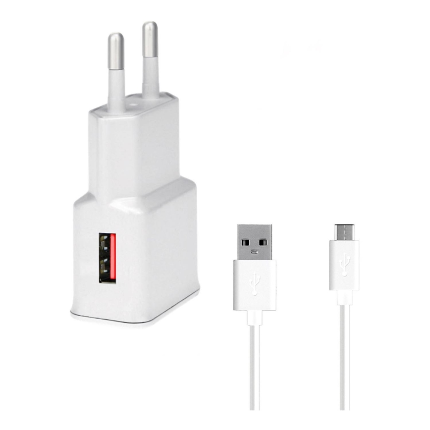 Winner Group- Адаптер за бързо зареждане 1xUSB-A PD 18W + USB кабел USB-C / USB-A 1m
