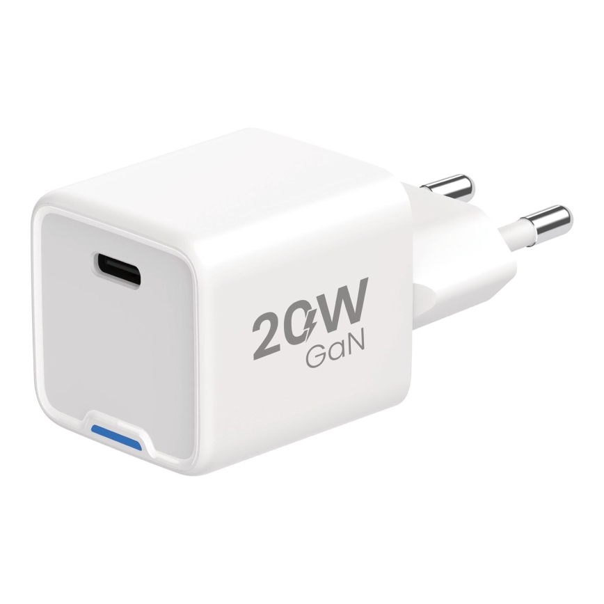 Winner Group - Адаптер за бързо зареждане 1xUSB-C Power Delivery 20W бял