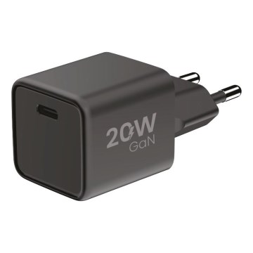 Winner Group - Адаптер за бързо зареждане 1xUSB-C Power Delivery 20W черен