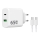 Winner Group - Адаптер за бързо зареждане 2xUSB PD 65W + USB кабел USB-C / USB-C 1m