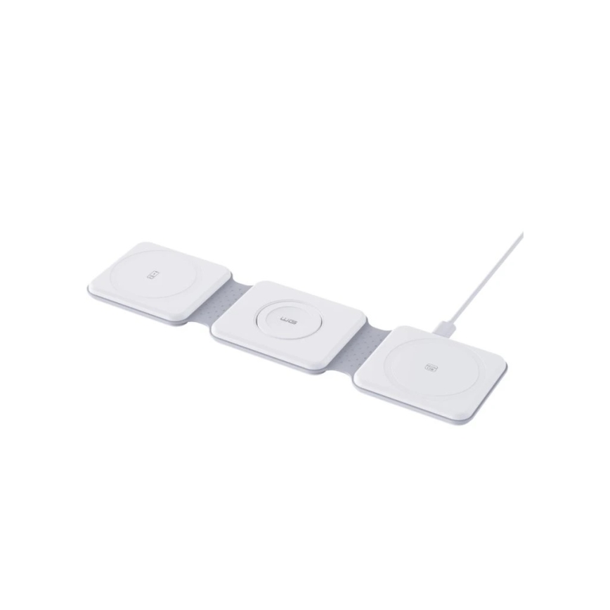 Winner Group - Безжично сгъваемо зарядно устройство 3 в 1 MAXFLEX 22,5W бяло