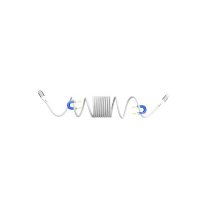 Winner Group - Магнитен USB кабел USB-C / USB-C 60W 1m бял