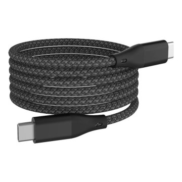 Winner Group - Магнитен USB кабел USB-C / USB-C 60W 1m черен