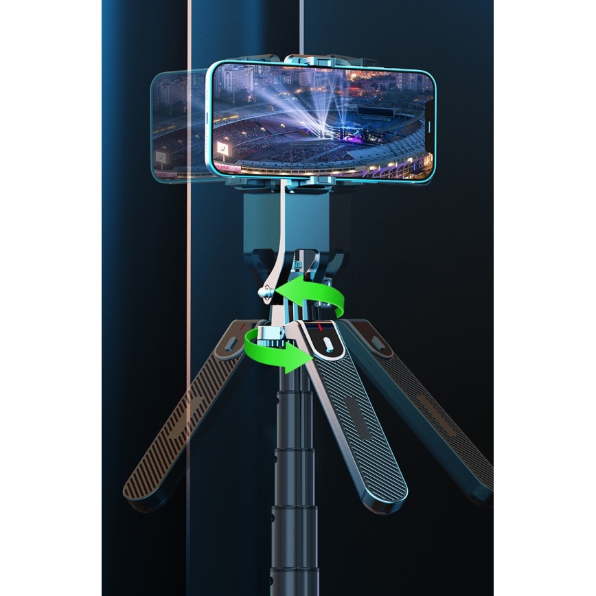 Winner Group - Селфи стик 3в1 със стойка 55 mAh 180 см черен