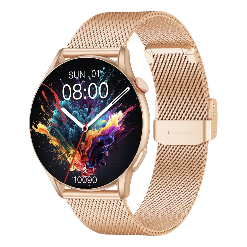 Winner Group - Смарт часовник AirFlex 2 Elegance 280 mAh IP68 златист