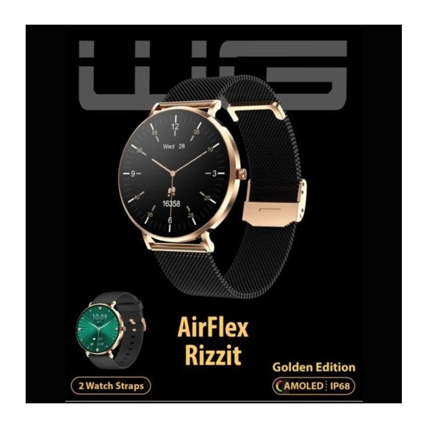 Winner Group - Смарт часовник AirFlex3 Rizz It 200 mAh IP68 златист