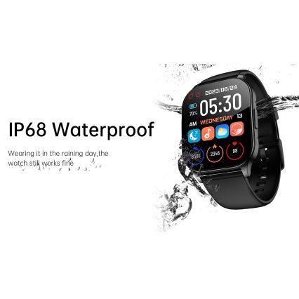Winner Group - Смарт часовник AirFlexOn 300 mAh IP68 сребрист