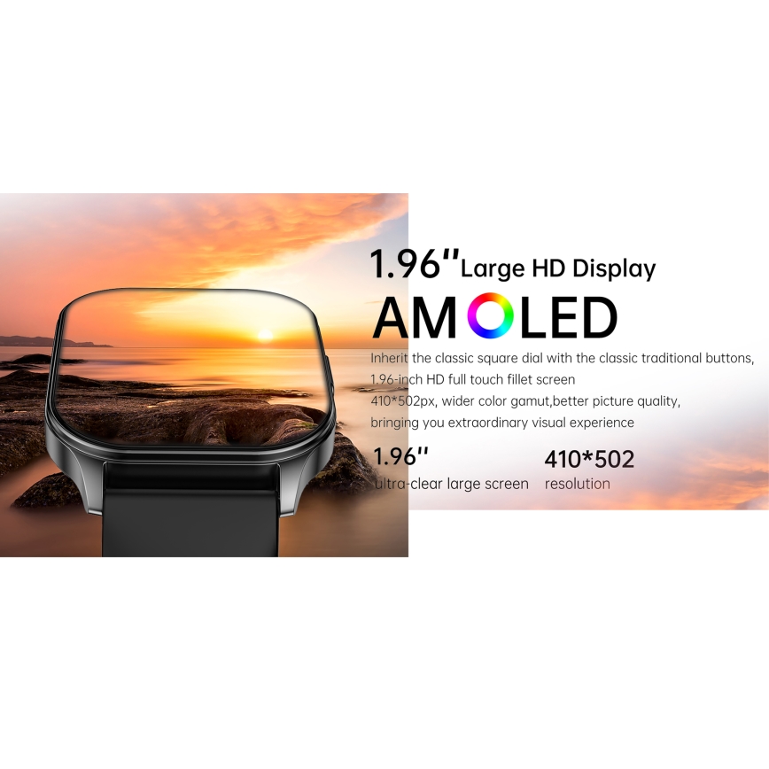 Winner Group - Смарт часовник AirFlexOn 300 mAh IP68 сребрист