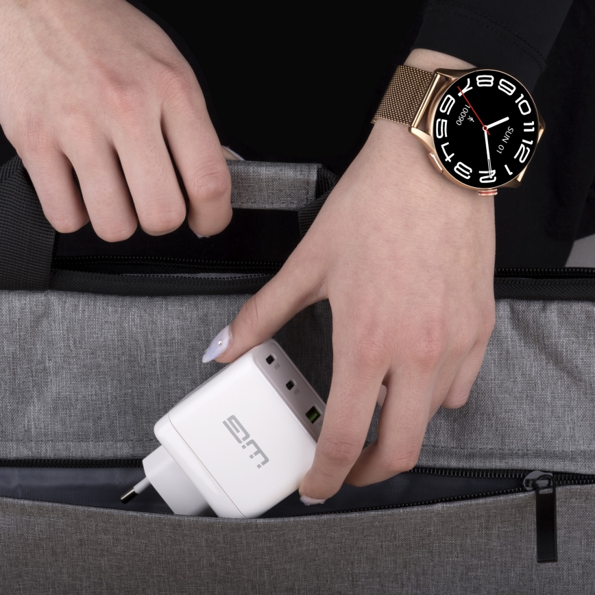 Winner Group - Смарт часовник AirFlex 2 Elegance 280 mAh IP68 златист