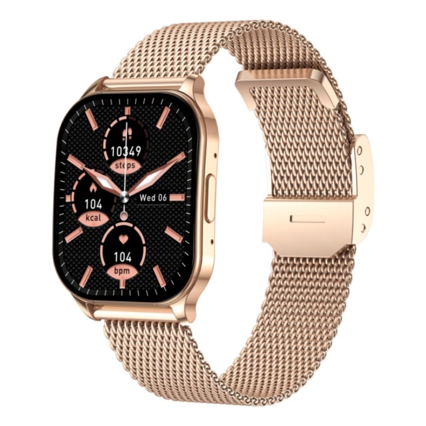 Winner Group - Смарт часовник AirFlexOne+ 300 mAh IP68 златен