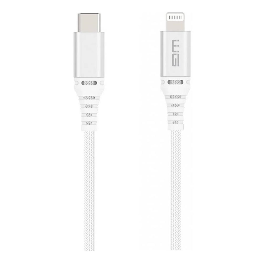 Winner Group - USB кабел MFI Lightning / USB-C 1m бял