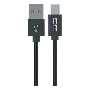Winner Group - USB кабел с удължен конектор USB-C / USB-A 60W 1m черен