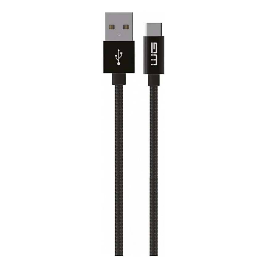 Winner Group - USB кабел USB-C / USB-A 50 см черен