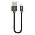 Winner Group - USB кабел USB-C / USB-A 60W 20 см черен
