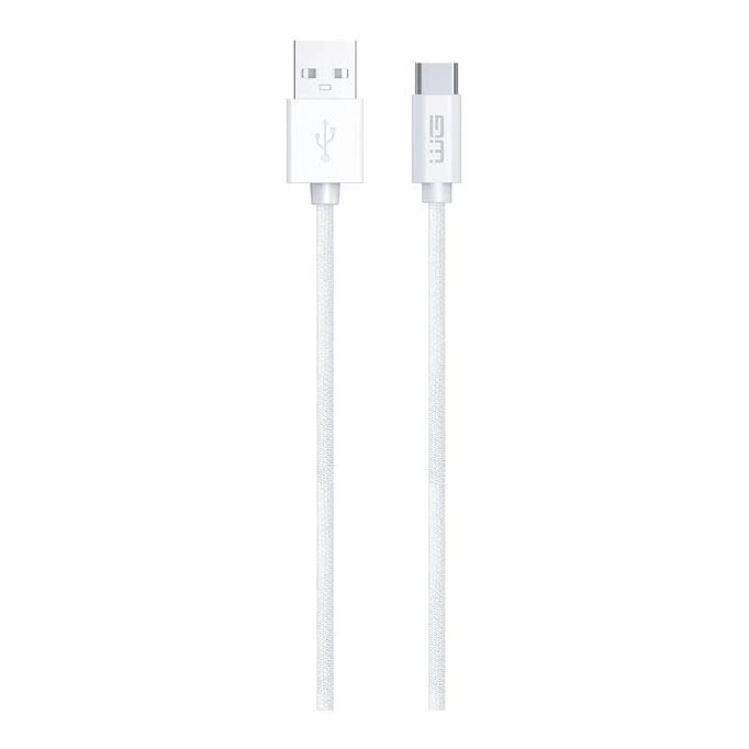 Winner Group - USB кабел USB-C / USB-A 60W 2m бял