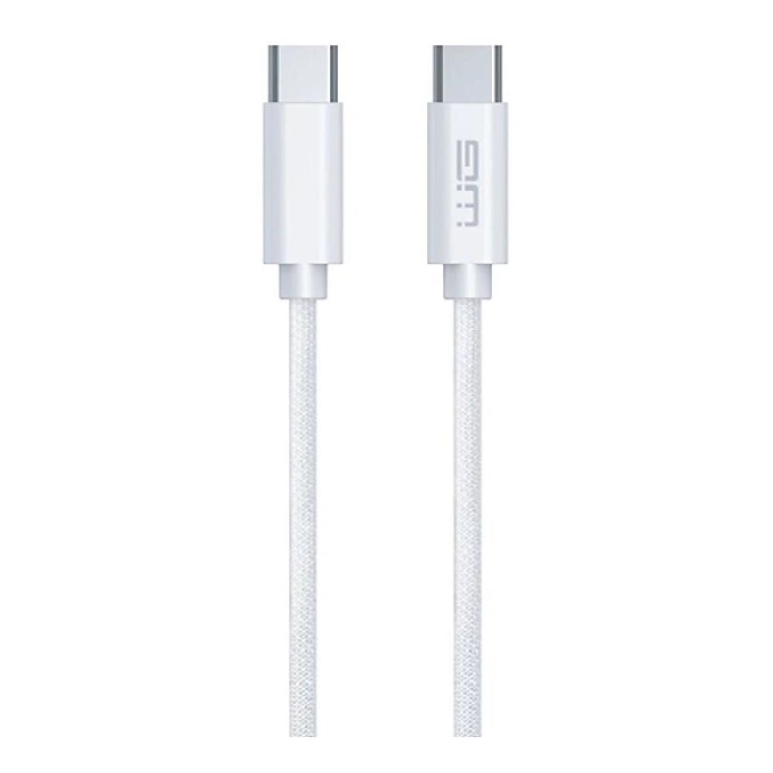 Winner Group - USB кабел USB-C / USB-C 60W 1m бял