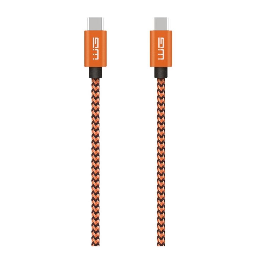 Winner Group - USB кабел USB-C / USB-C 60W 1m оранжев