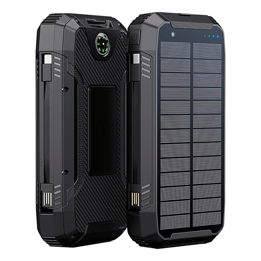 Winner Group - Външна батерия с безжично зареждане и соларен панел 20000 mAh 20W PD