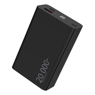 Winner Group - Външна батерия с дисплей 20000 mAh 20W Power Delivery черен