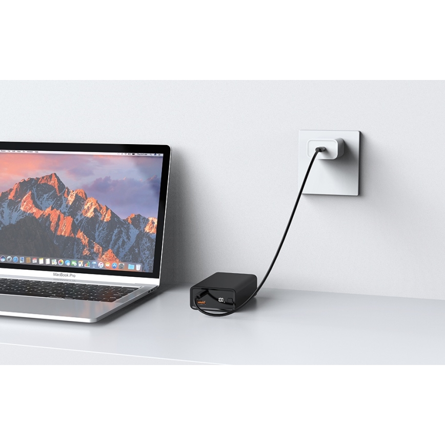 Winner Group - Външна батерия с дисплей 20000 mAh 20W Power Delivery черен