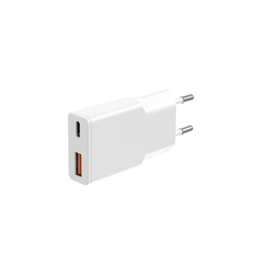 Winner Group - Зарядно устройство GaN 1xUSB-A + 1xUSB-C 30W бяло