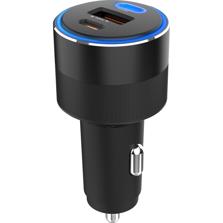 Winner Group - Зарядно за кола 2xUSB-C + 1xUSB-A Power Delivery 130W черен