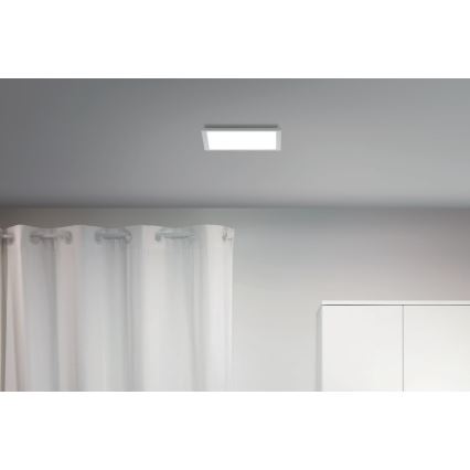 WiZ - LED Димируем плафон SUPERSLIM LED/12W/230V 2700-6500K Wi-Fi бял