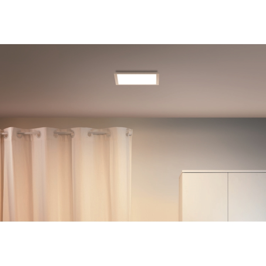 WiZ - LED Димируем плафон SUPERSLIM LED/12W/230V 2700-6500K Wi-Fi бял