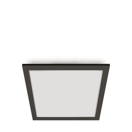 WiZ - LED Димируем плафон SUPERSLIM LED/12W/230V 2700-6500K Wi-Fi черен