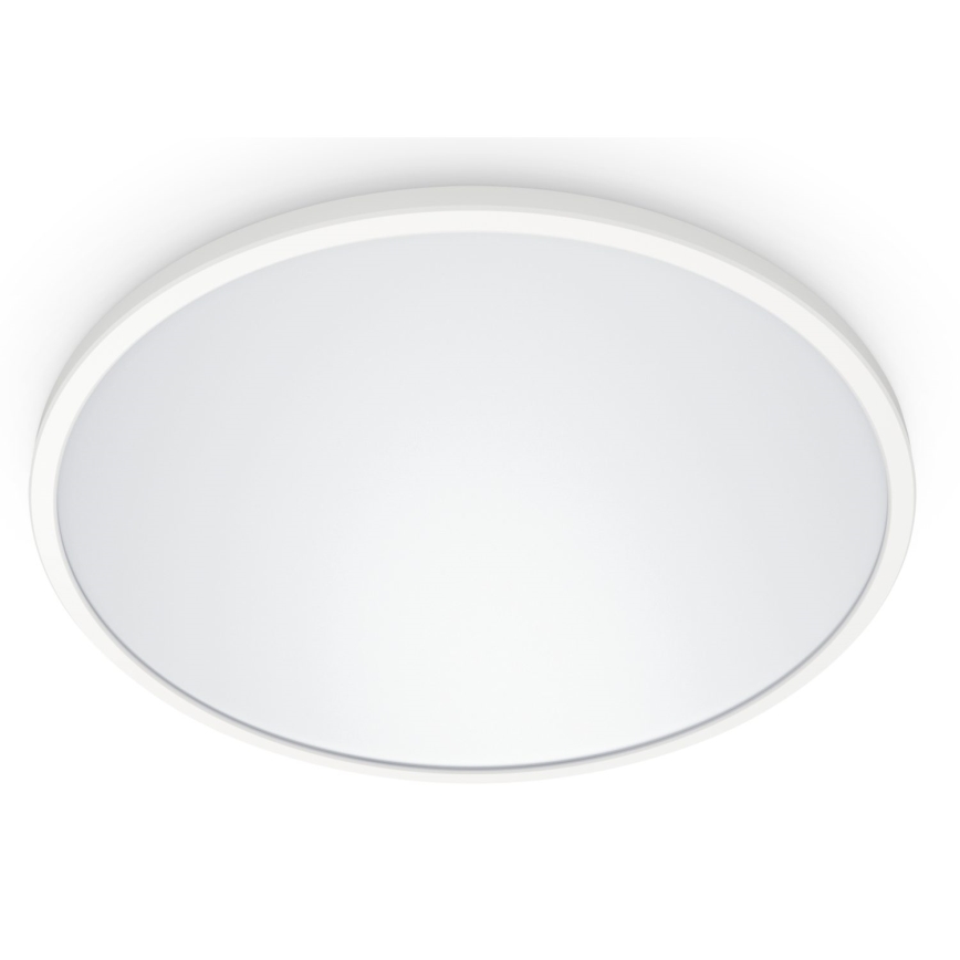 WiZ - LED Димируем плафон SUPERSLIM LED/22W/230V 2700-6500K Wi-Fi бял