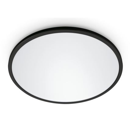 WiZ - LED Димируем плафон SUPERSLIM LED/32W/230V 2700-6500K Wi-Fi черен