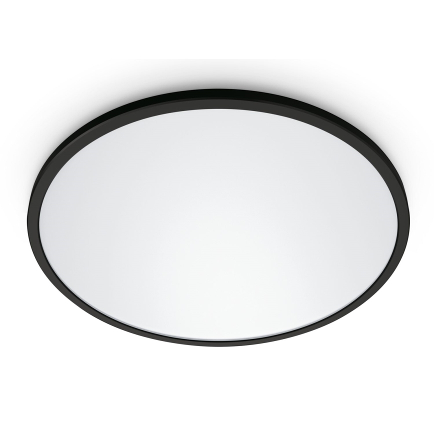 WiZ - LED Димируем плафон SUPERSLIM LED/32W/230V 2700-6500K Wi-Fi черен