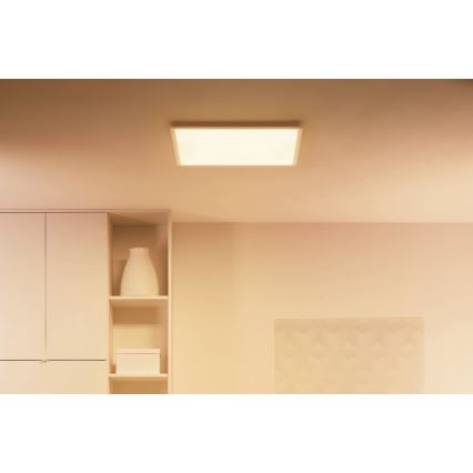 WiZ - LED Димируем плафон SUPERSLIM LED/36W/230V 2700-6500K Wi-Fi бял
