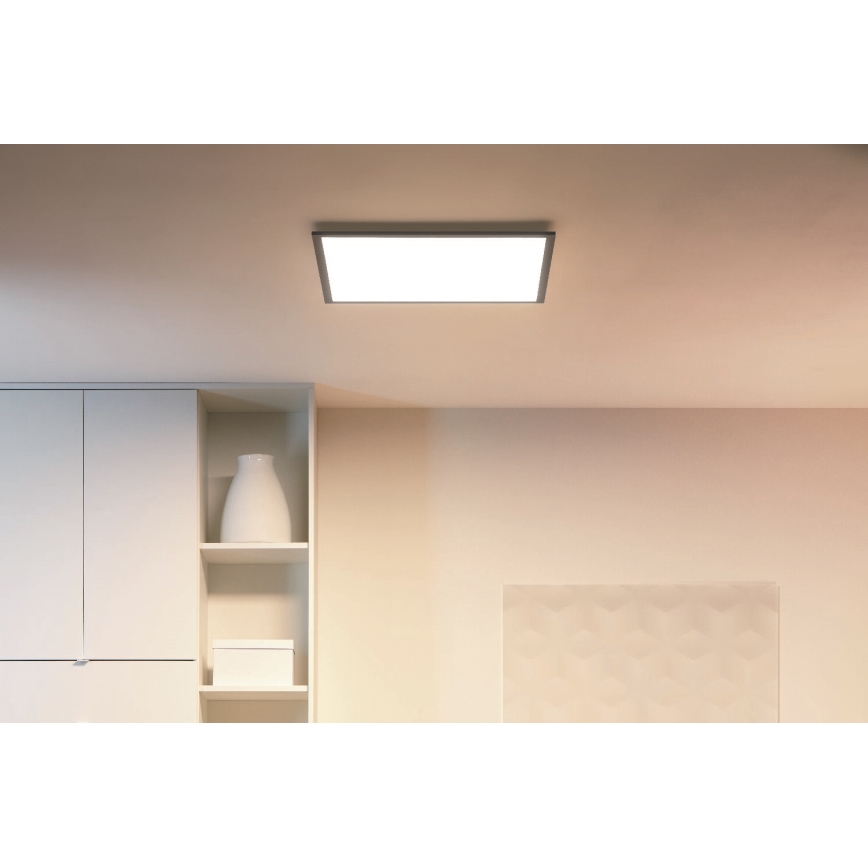 WiZ - LED Димируем плафон SUPERSLIM LED/36W/230V 2700-6500K Wi-Fi черен