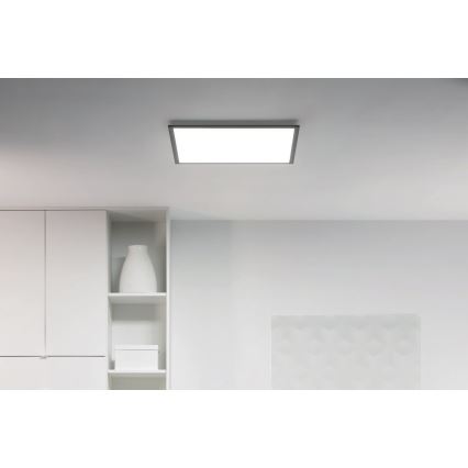 WiZ - LED Димируем плафон SUPERSLIM LED/36W/230V 2700-6500K Wi-Fi черен