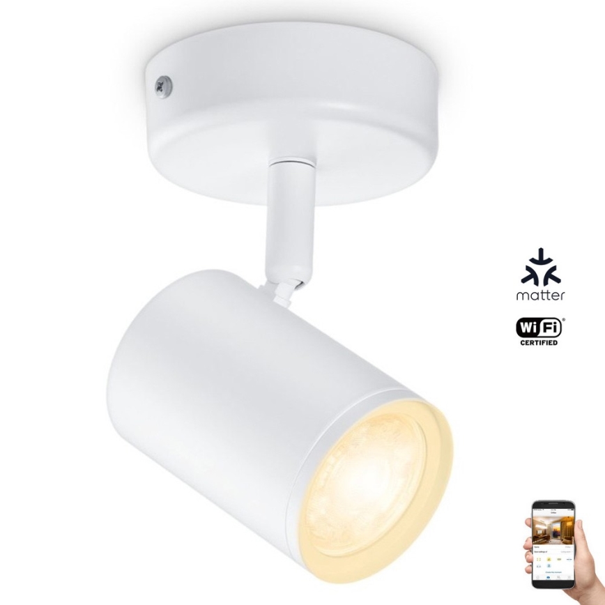 WiZ - LED Димируем спот IMAGEO 1xGU10/4,9W/230V 2700-6500K CRI 90 Wi-Fi бял