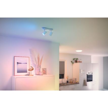 WiZ - LED Димируем спот IMAGEO 2xGU10/4,9W/230V 2700-6500K Wi-Fi CRI 90 бял