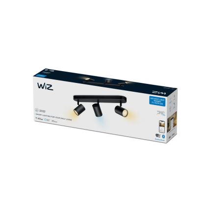 WiZ - LED Димируем спот IMAGEO 3xGU10/4,9W/230V 2700-6500K Wi-Fi CRI 90 черен