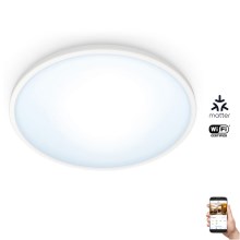WiZ - LED Димируема лампа SUPERSLIM LED/14W/230V 2700-6500K Wi-Fi бяла