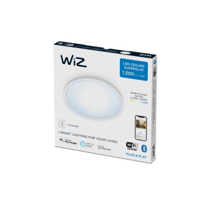 WiZ - LED Димируема лампа SUPERSLIM LED/14W/230V 2700-6500K Wi-Fi бяла