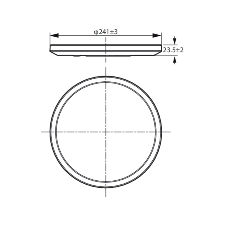 WiZ - LED Димируема лампа SUPERSLIM LED/14W/230V 2700-6500K Wi-Fi черна