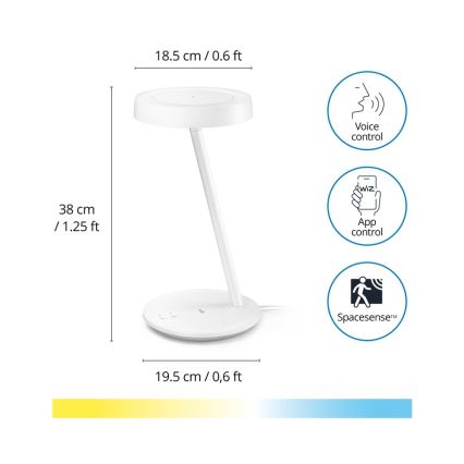WiZ - LED Димируема настолна лампа PORTRAIT LED/10W/5V Wi-Fi 2700-6500K CRI 90