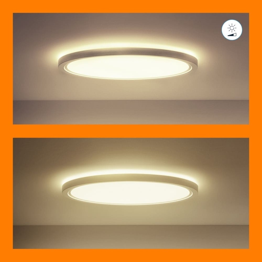 WiZ - LED RGB Димируем плафон SUPERSLIM LED/32W/230V 2700-6500K Wi-Fi бял