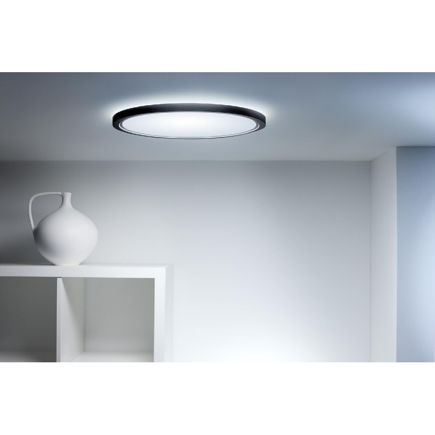 WiZ - LED RGB Димируем плафон SUPERSLIM LED/32W/230V 2700-6500K Wi-Fi черен