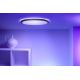 WiZ - LED RGB Димируем плафон SUPERSLIM LED/22W/230V 2700-6500K Wi-Fi черен